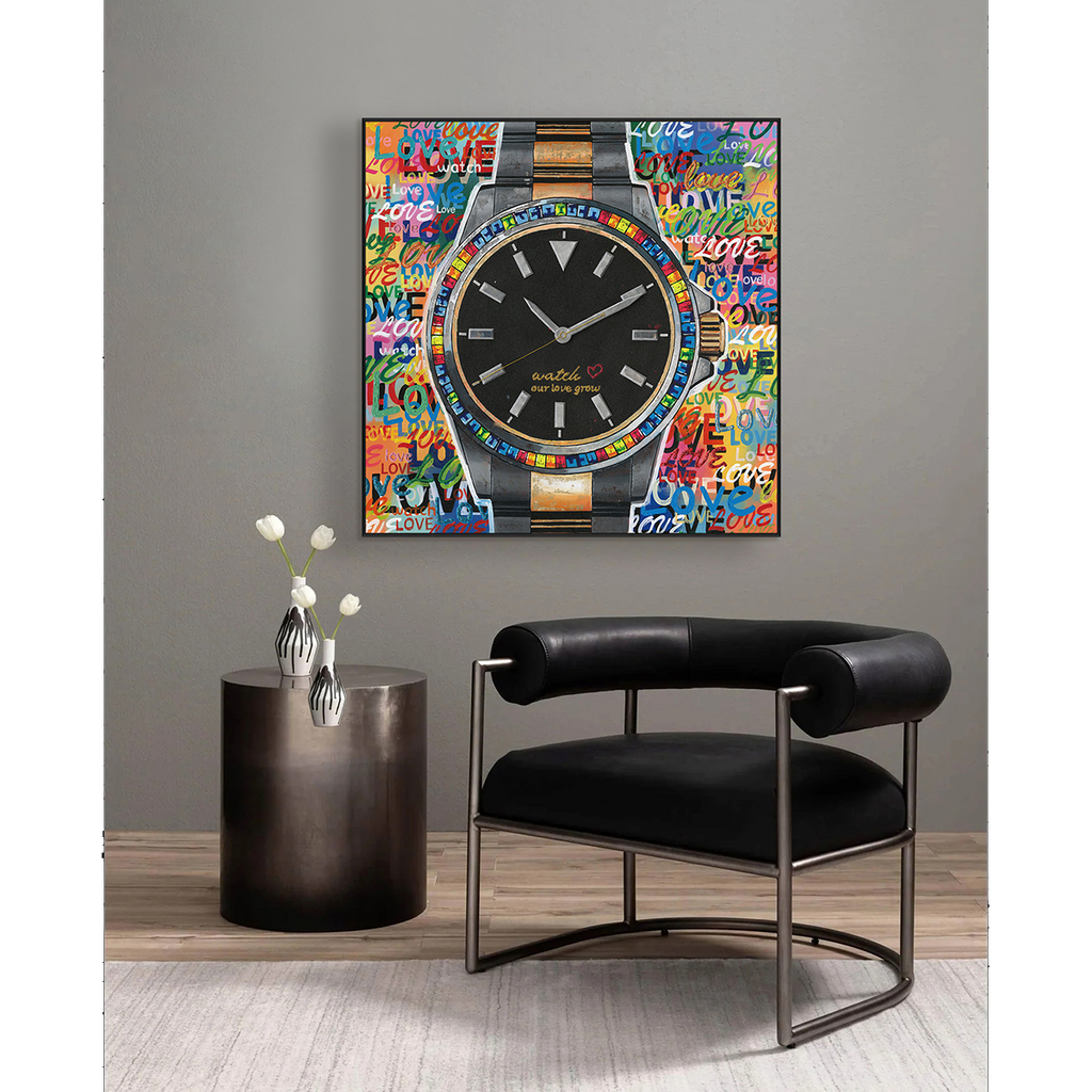 Rainbow Love Watch Pop Art Painting #I1700