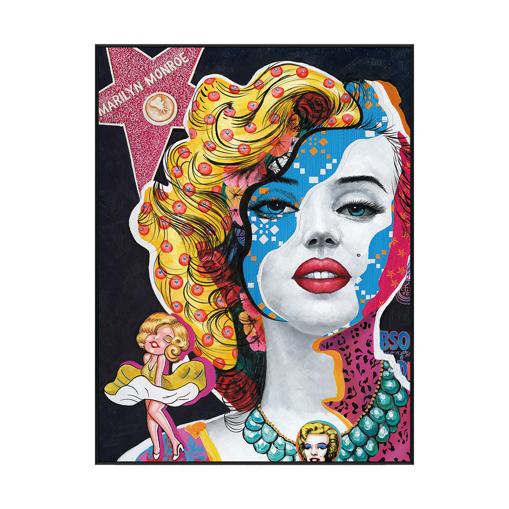 Pop Marilyn Colorful Abstract Portrait Painting #I2019