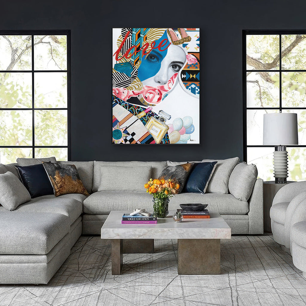 Love Muse Colorful Abstract Portrait Painting #I2157