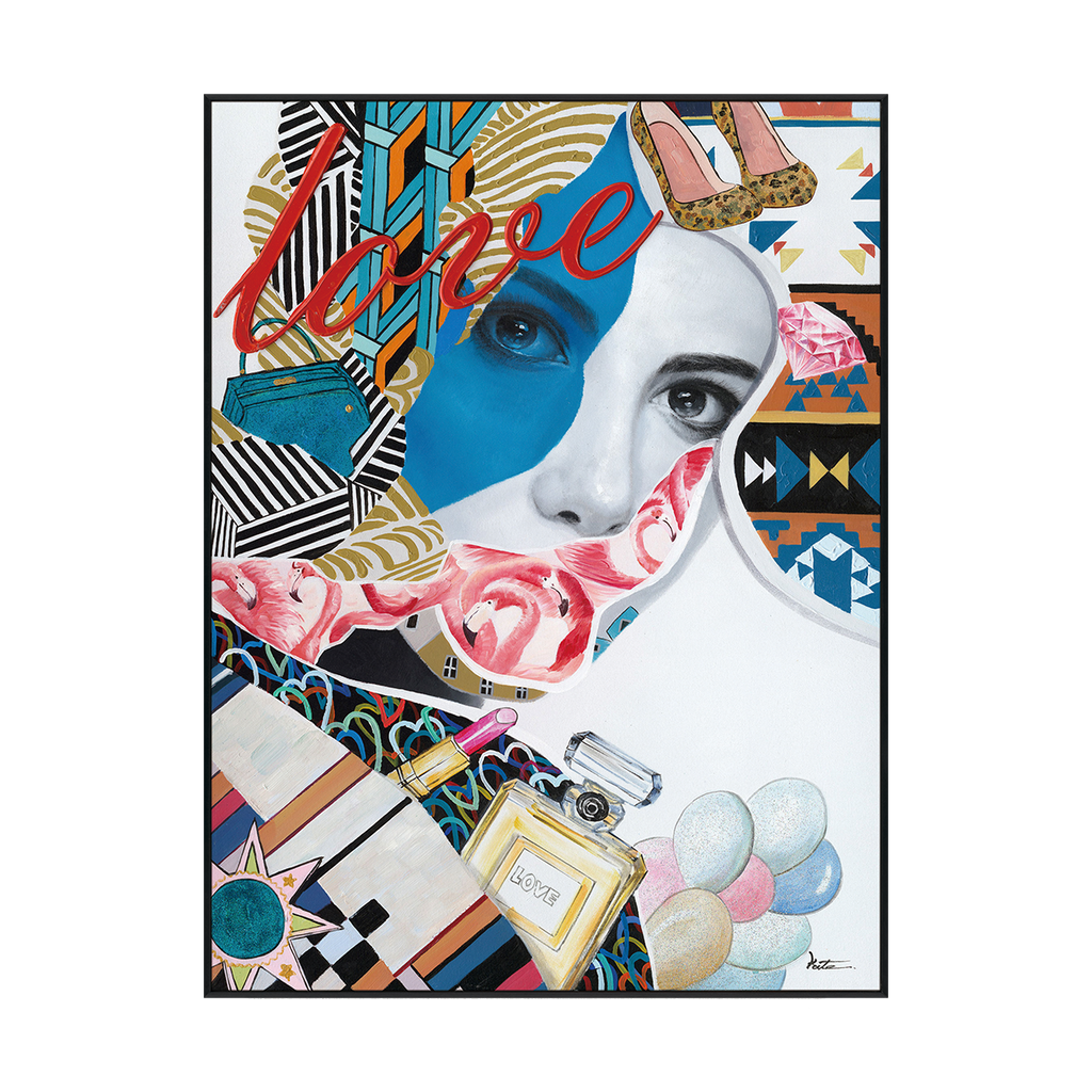 Love Muse Colorful Abstract Portrait Painting #I2157