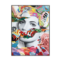 Color Pop Muse Abstract Portrait Painting #I2158
