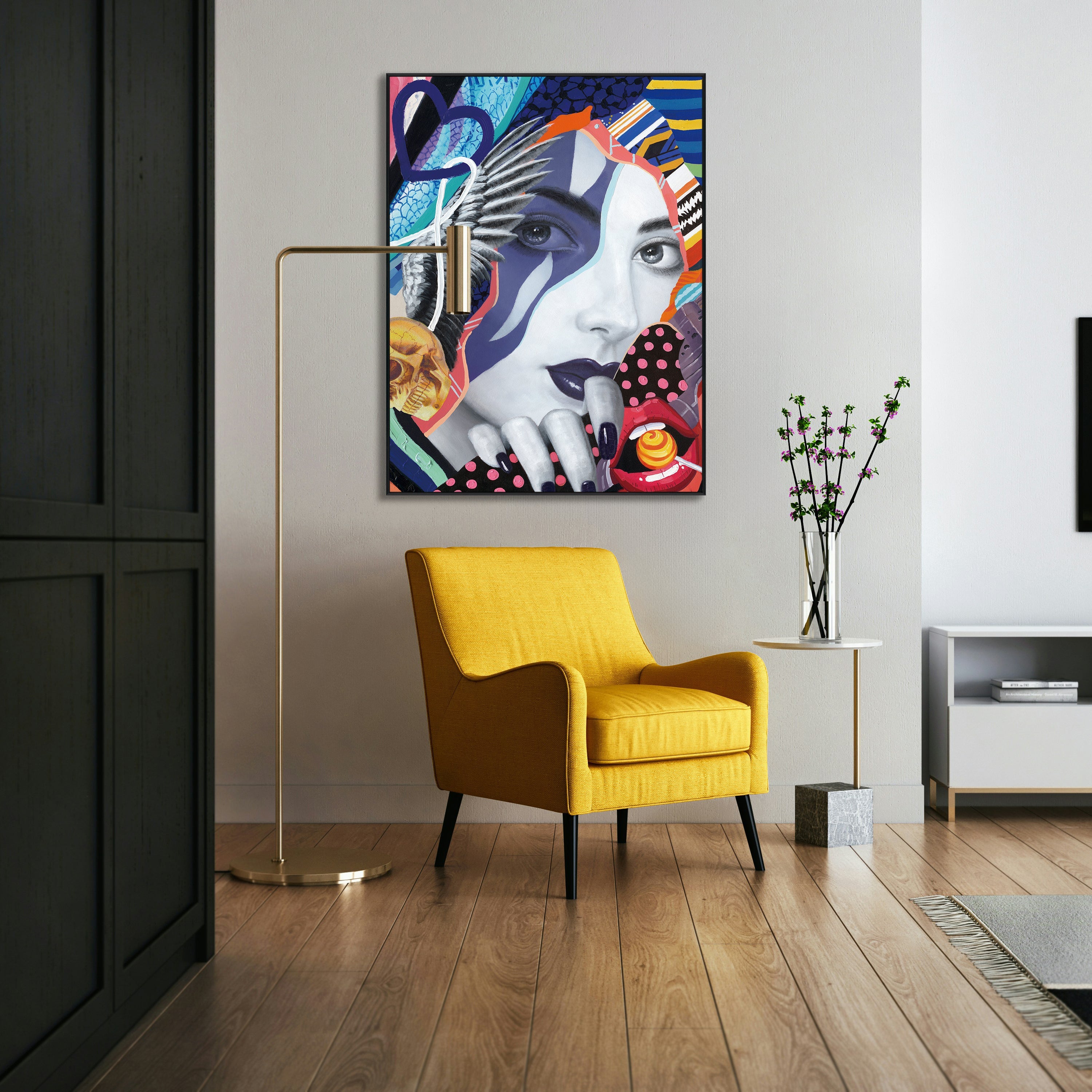 Midnight Vision Pop Art Painting #I2159