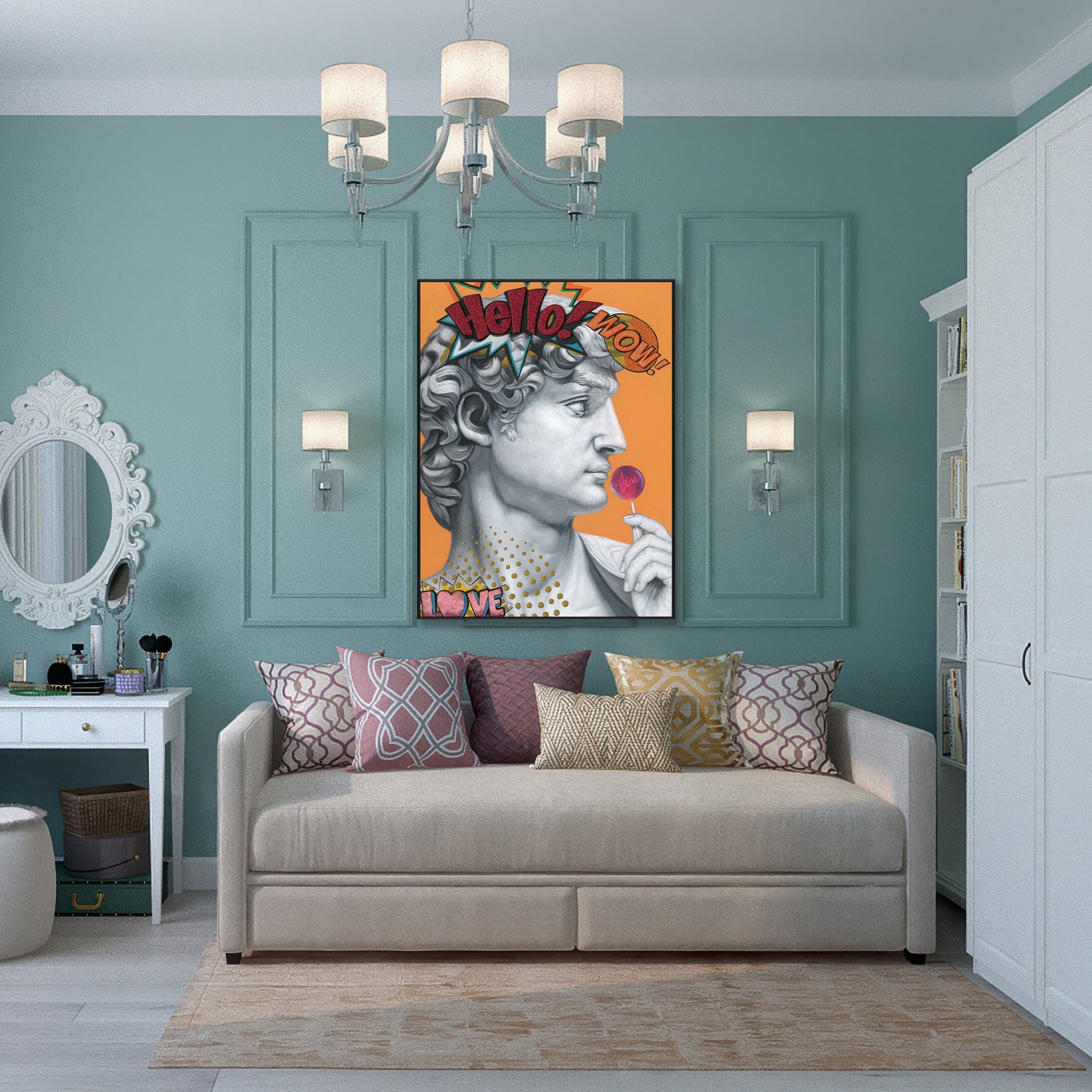 Neo Pop David Wall Art #I2209