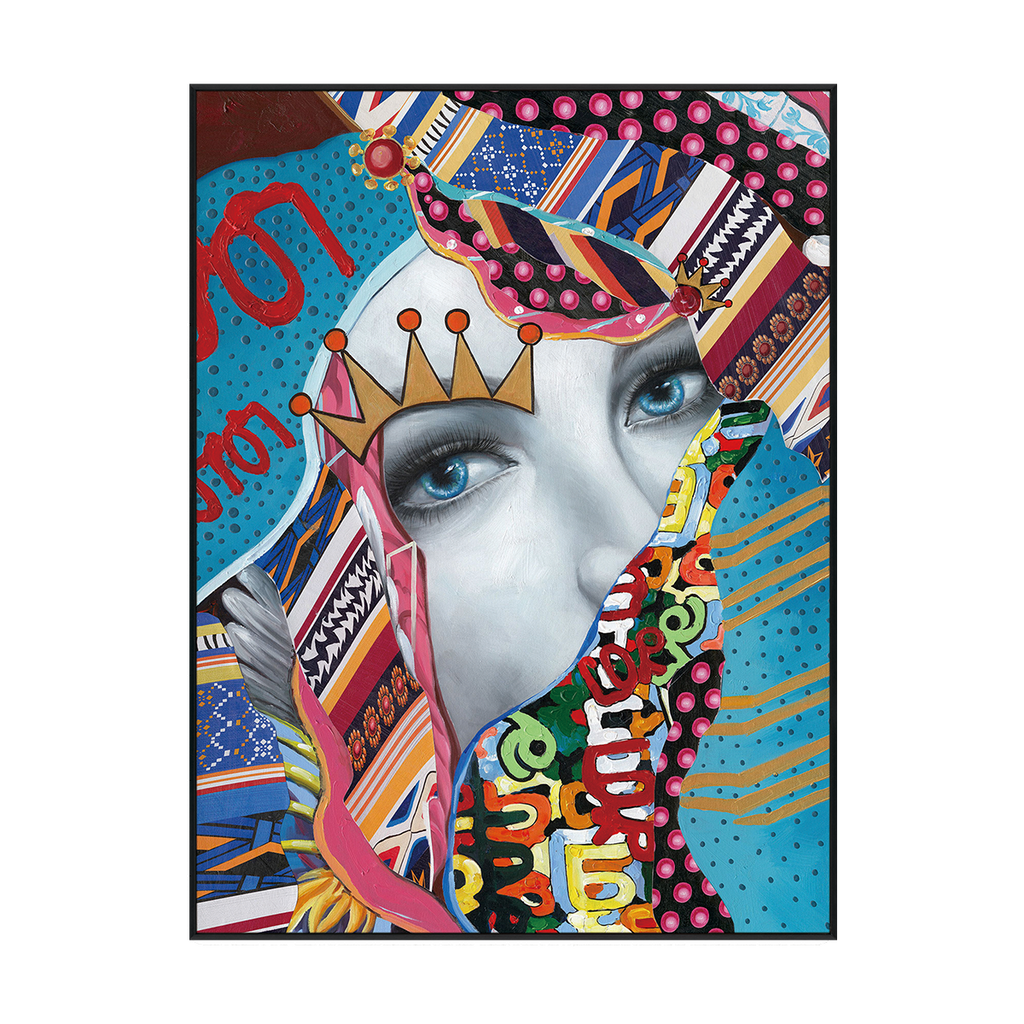 Crowned Muse Pop Art Painting #I2507