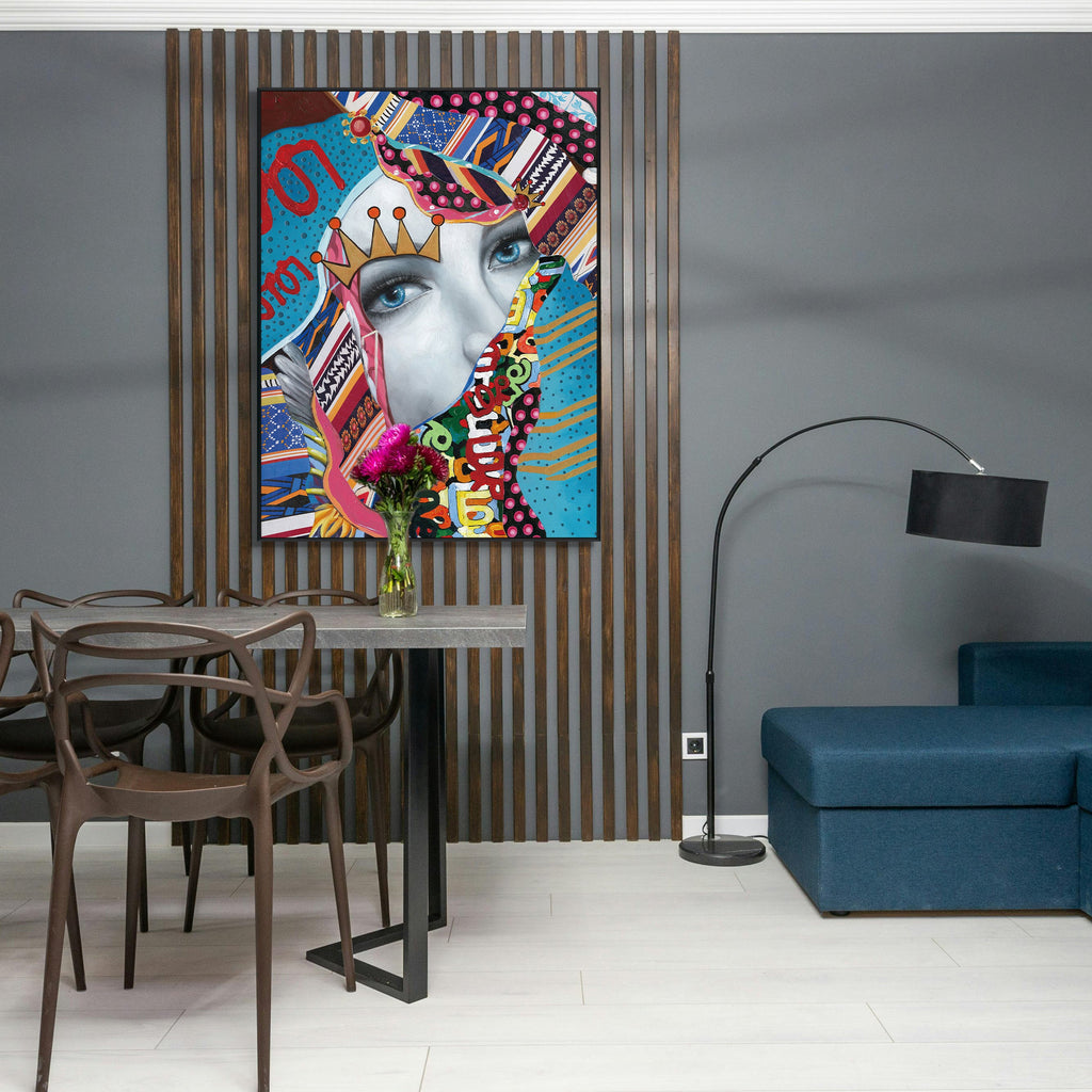 Crowned Muse Pop Art Painting #I2507