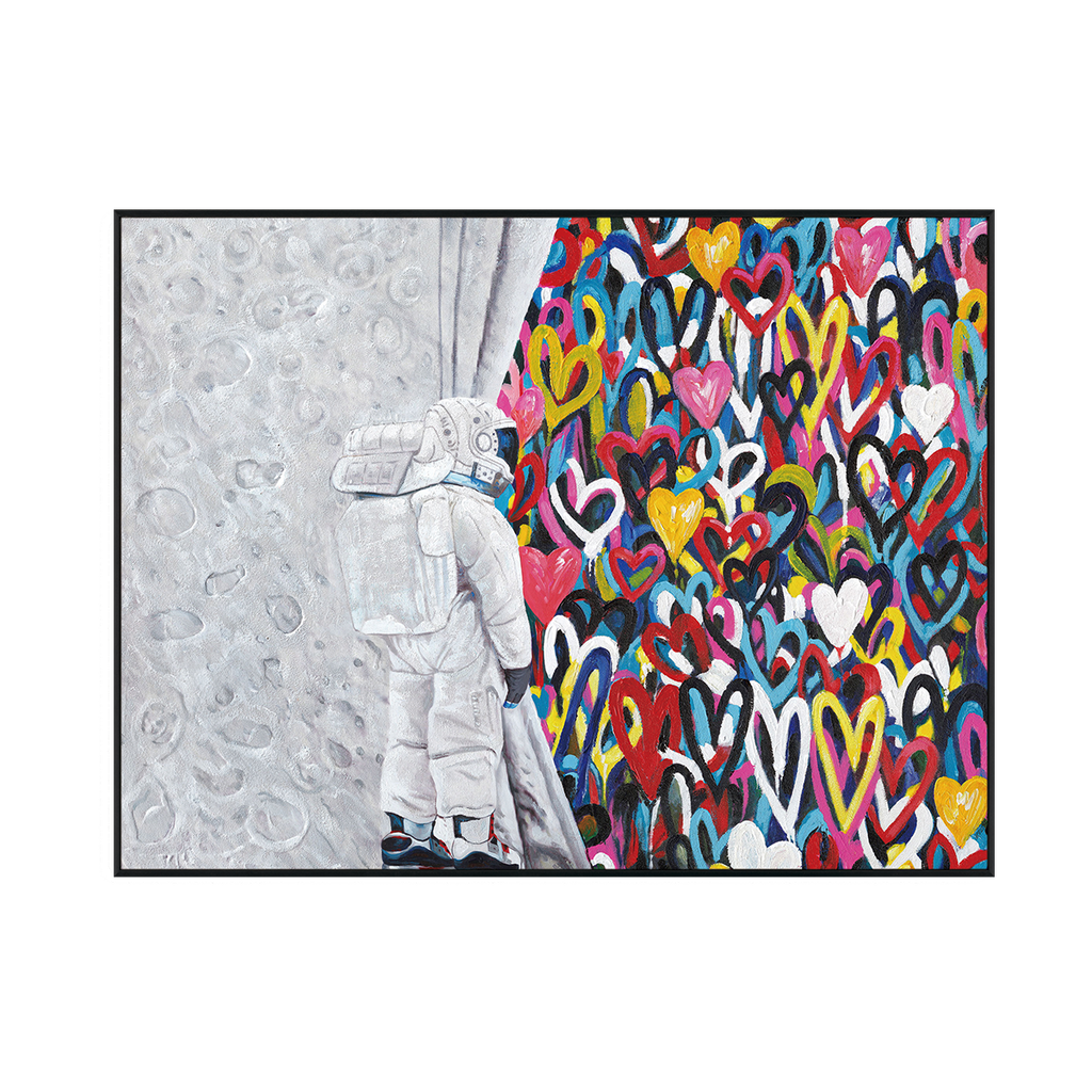 Cosmic Love Astronaut Painting #I2610