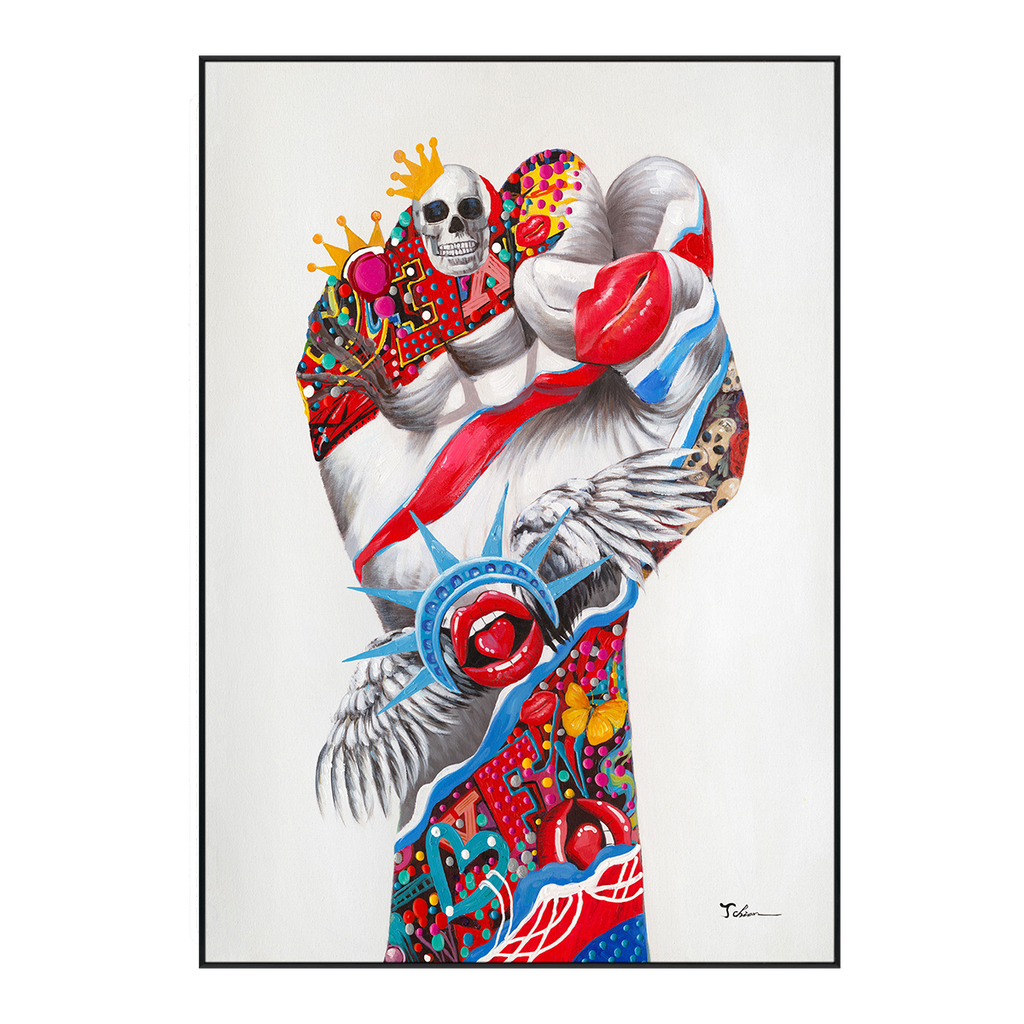 Liberty Pulse Pop Art Painting #I2634
