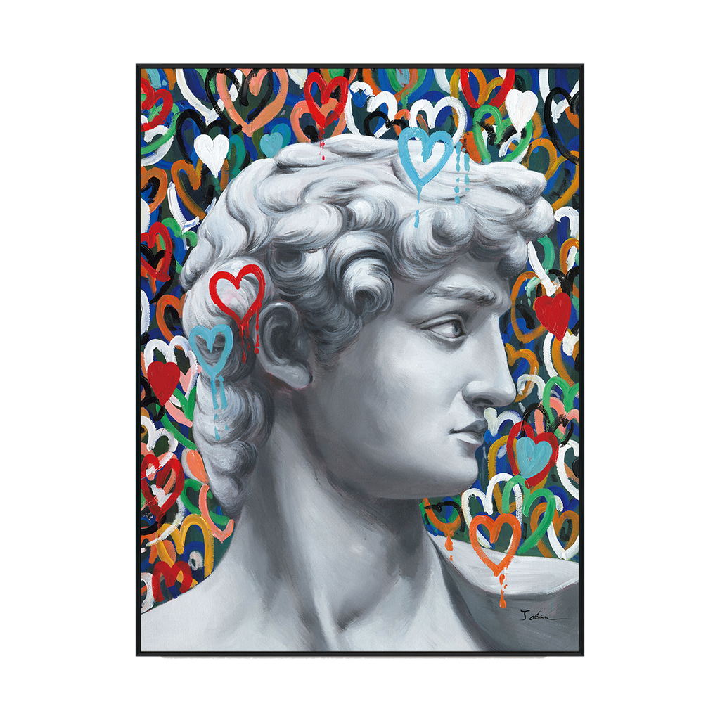 David Hearts Modern Pop Art Painting #I2637