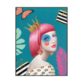 Crowned Muse Modern Pop Portrait Painting #J2021