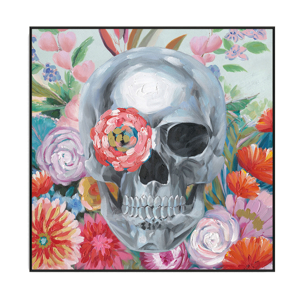 Floral Skull Harmony Painting #J2152