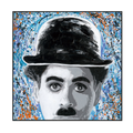 Chaplin Graffiti Pop Art Painting #J2579