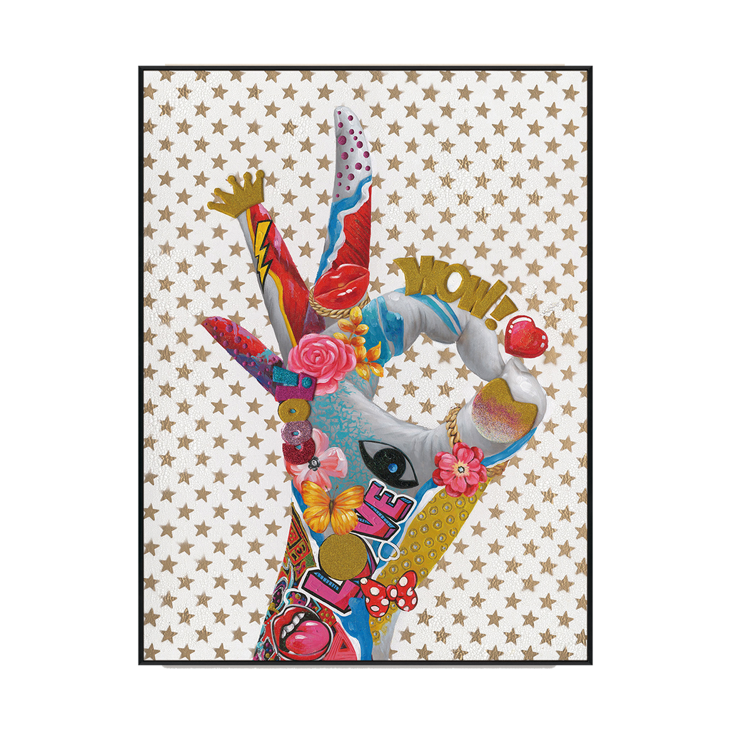 Love Hand Gesture Pop Art Painting #J2605