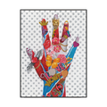 LOVE Hand Pop Art Creative Textured Painting #J2609