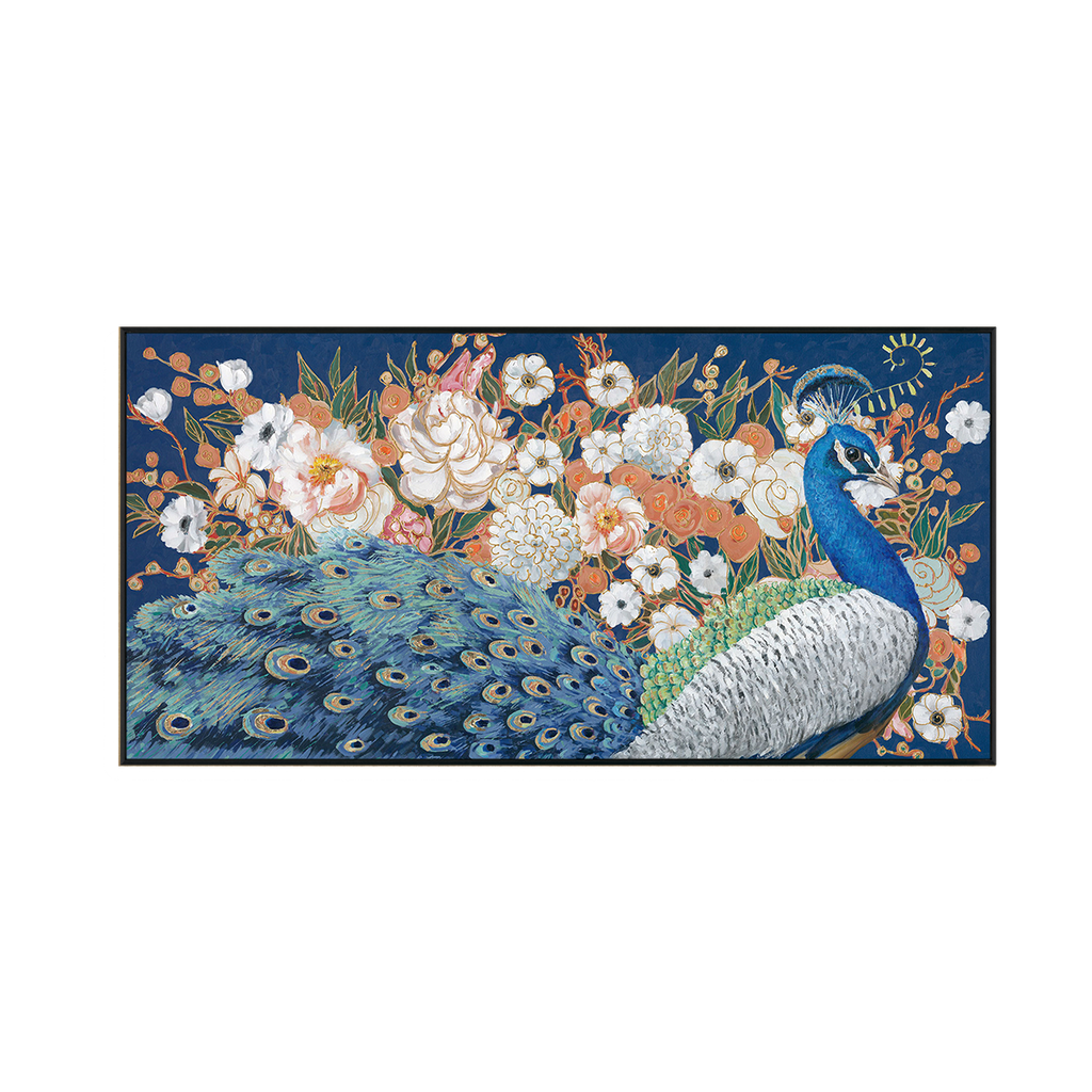 Peacock Bloom Harmony Painting #J3564