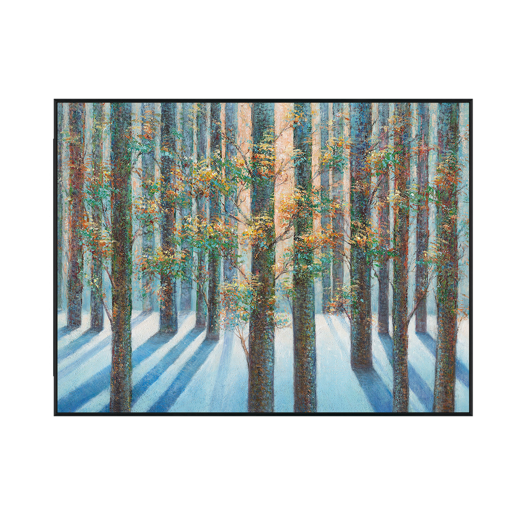 Morning Silence Forest Light Painting #J4018
