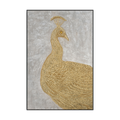 Golden Majesty Peacock Painting #J4022