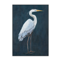 Silent Grace White Heron Painting #J4604