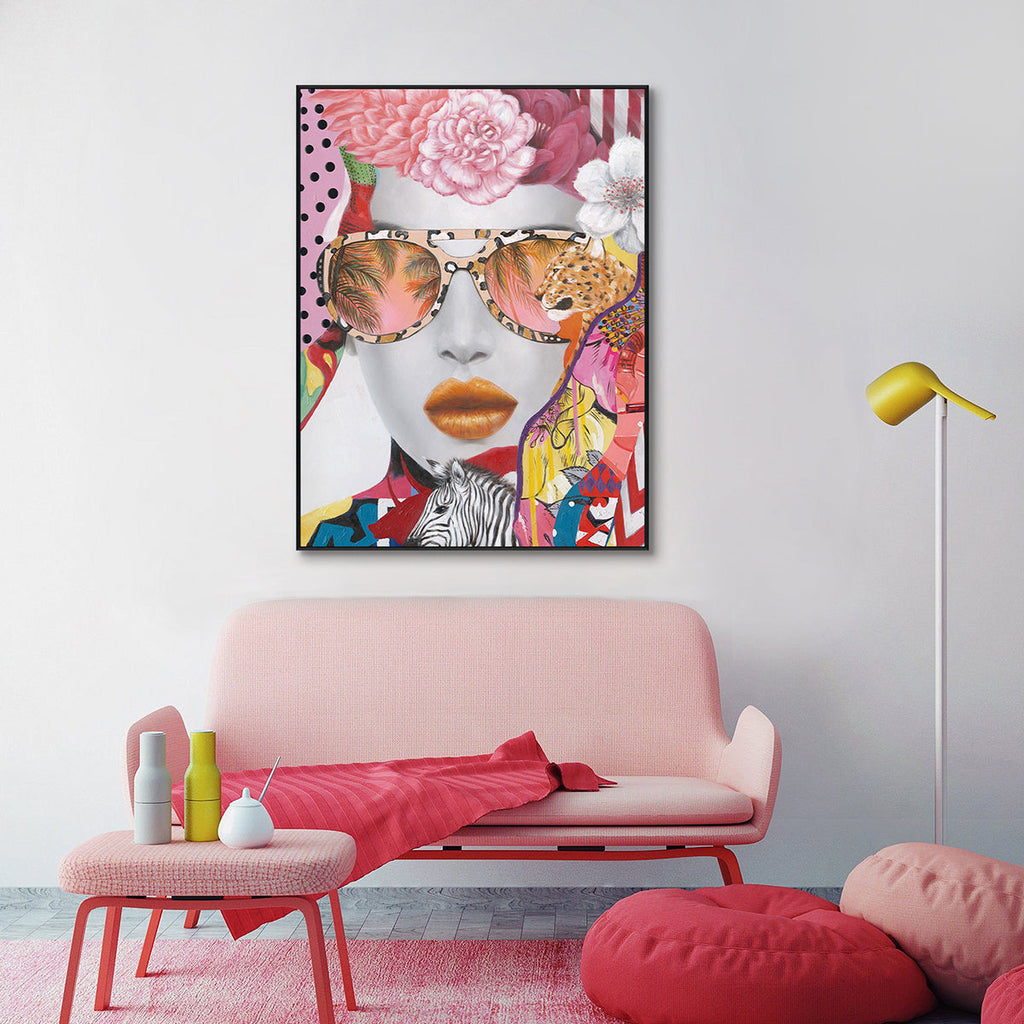 Tropical Glam Pop Art Portrait #K2559