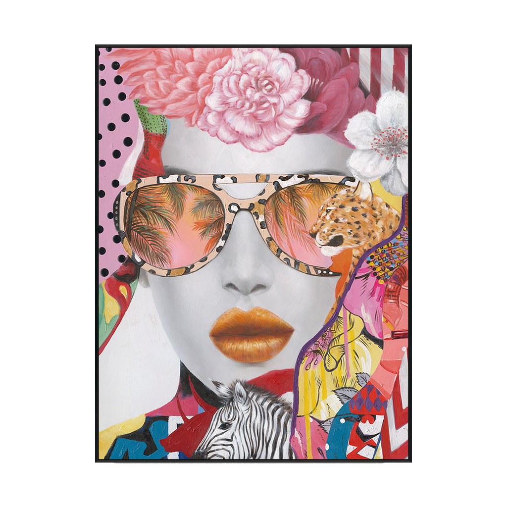 Tropical Glam Pop Art Portrait #K2559