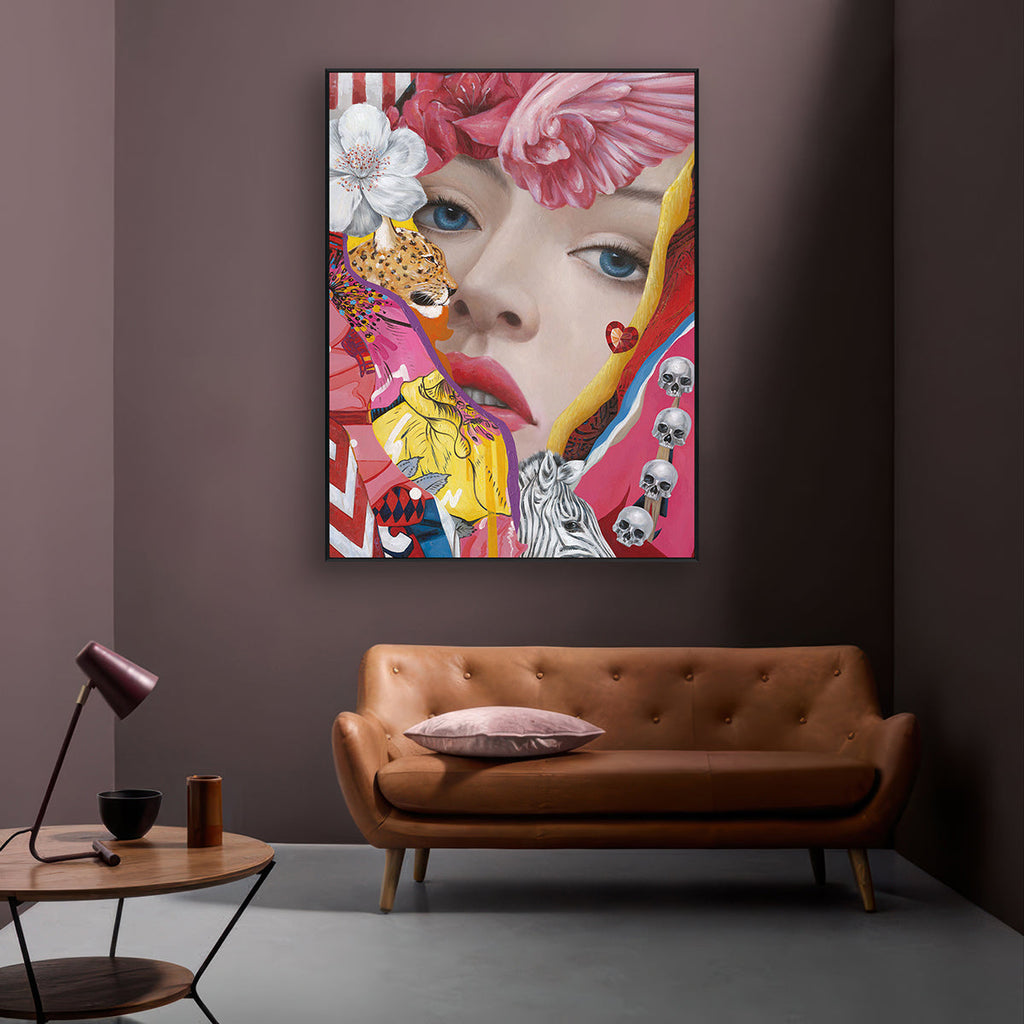 Vivid Gaze Pop Art Portrait #K2591