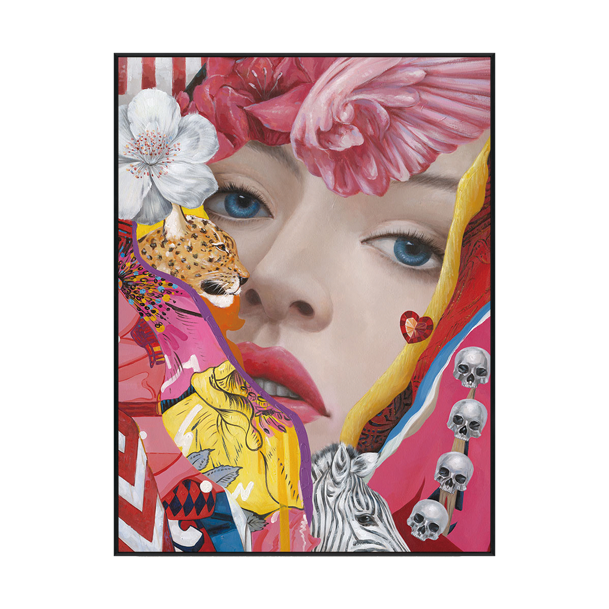 Vivid Gaze Pop Art Portrait #K2591