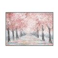 Spring Whisper Pink Blossom Path Painting #K3581