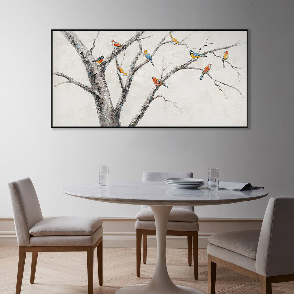Whispering Branches Bird Painting #K3672