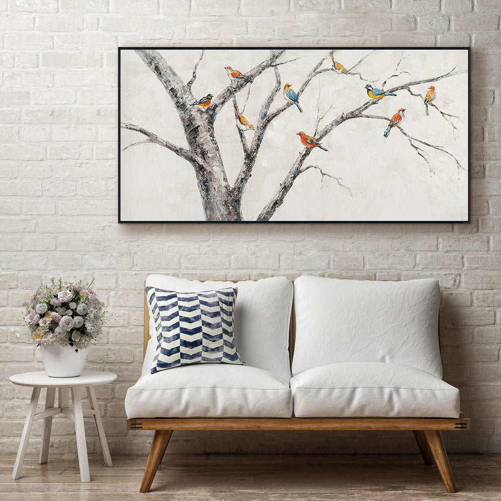 Whispering Branches Bird Painting #K3672