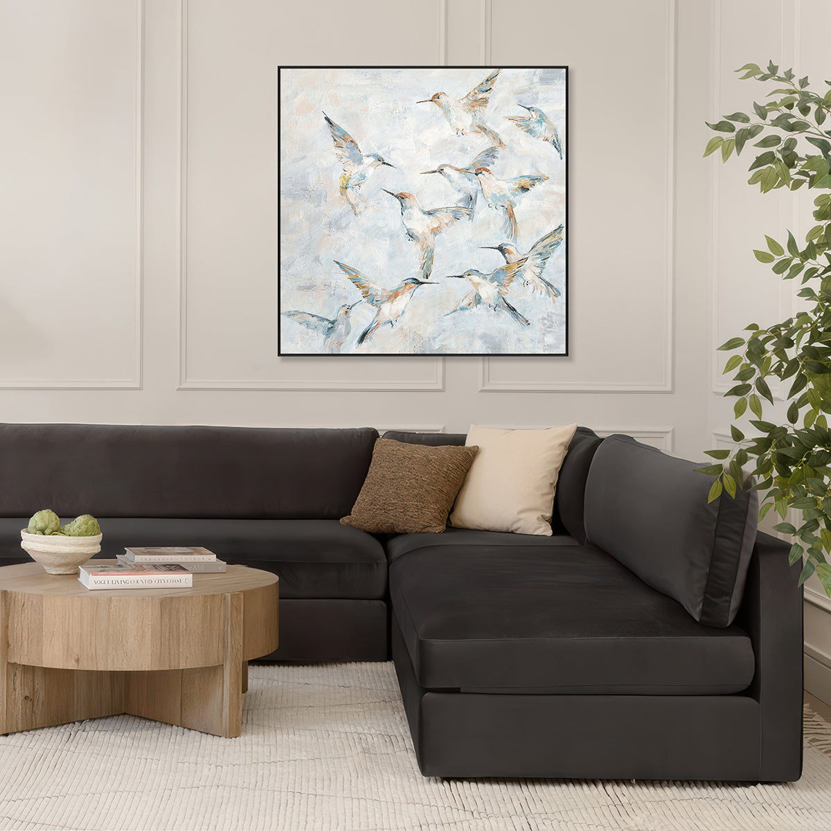 Whispering Hummingbird Abstract Painting #K3741
