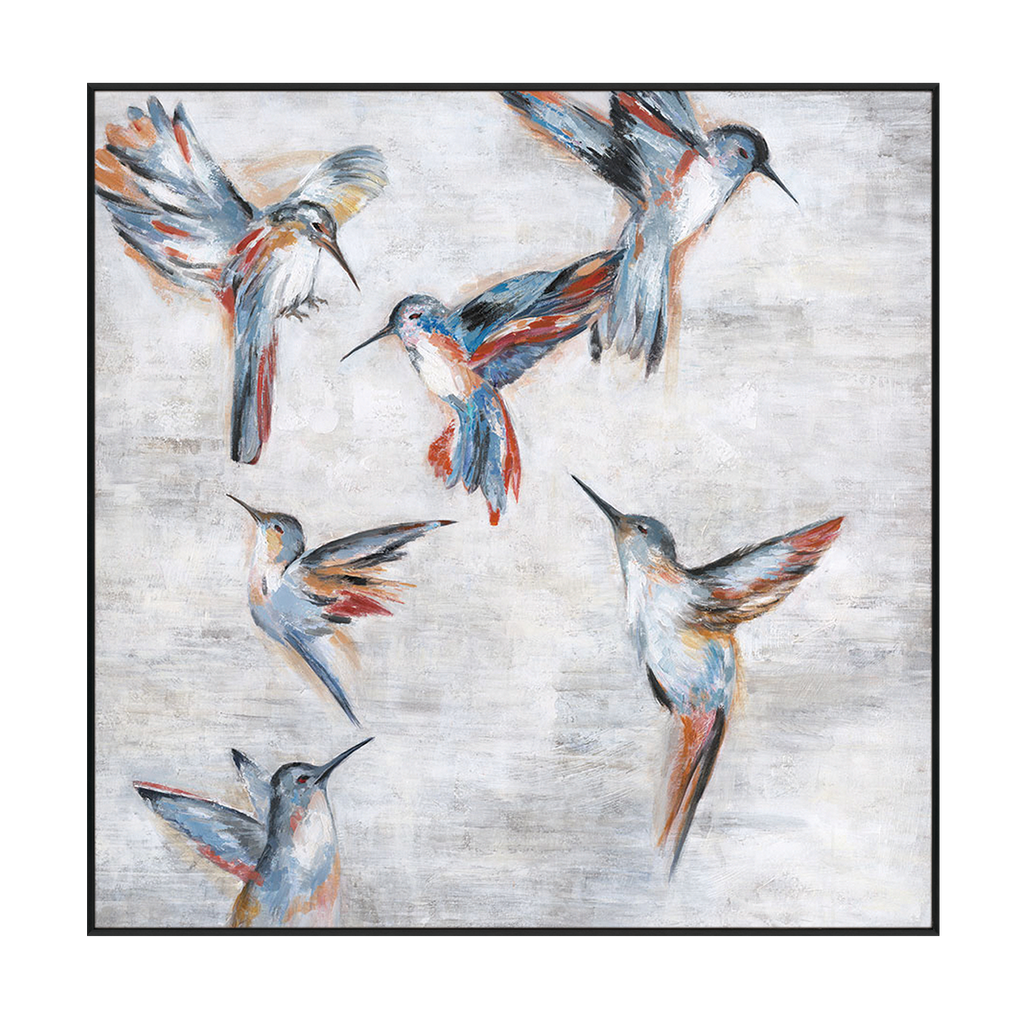 Vivid Flight Hummingbird Painting #K4121