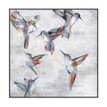 Vivid Flight Hummingbird Painting #K4121