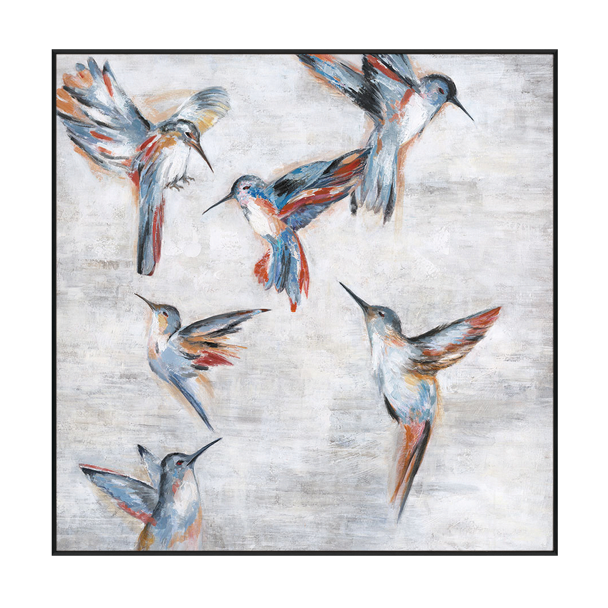 Vivid Flight Hummingbird Painting #K4121