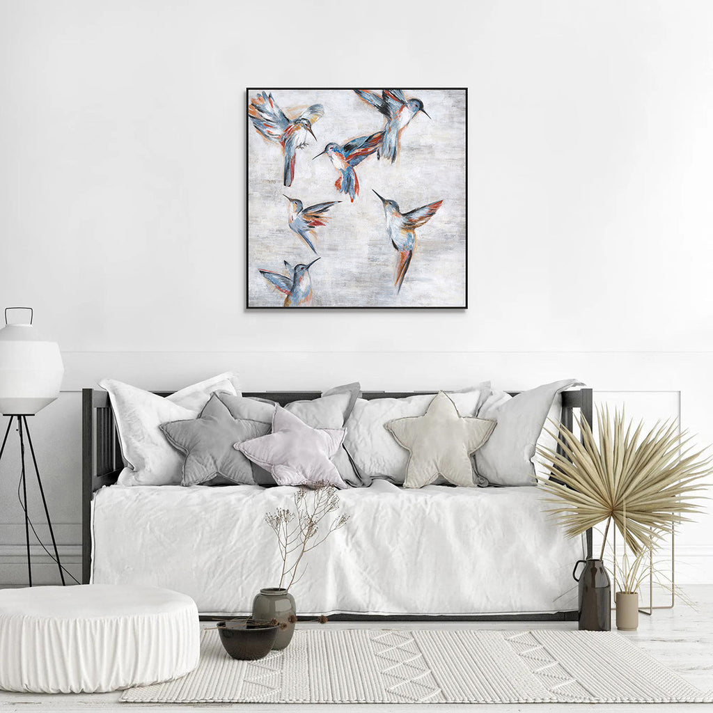 Vivid Flight Hummingbird Painting #K4121