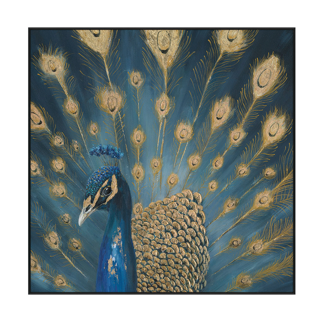 Majestic Blue Peacock Painting #K4646