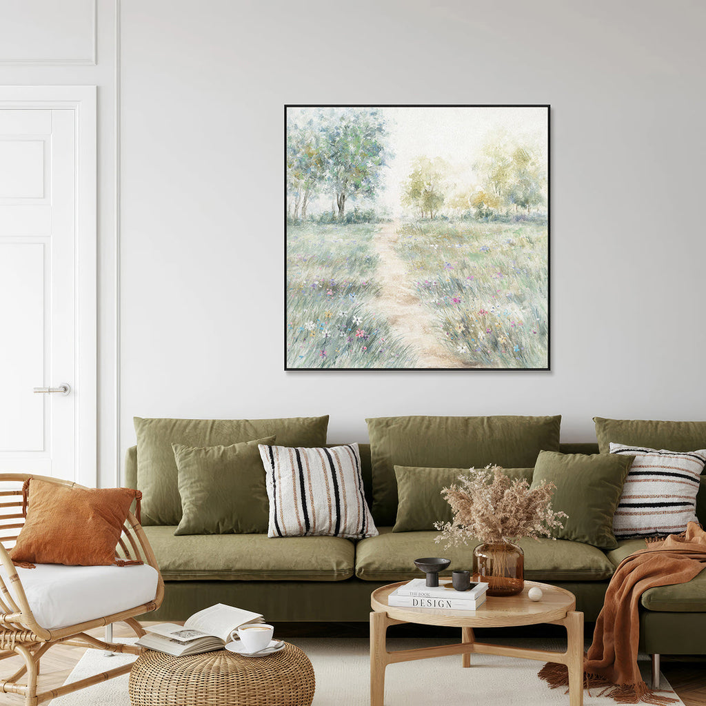 Morning Meadow Path Painting #K4656