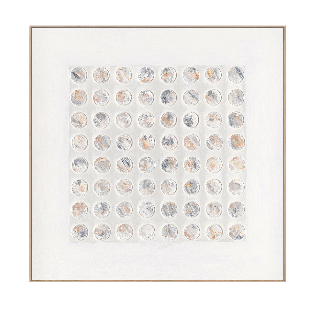 Phantom Circles Geometric Textured Abstract #M4671