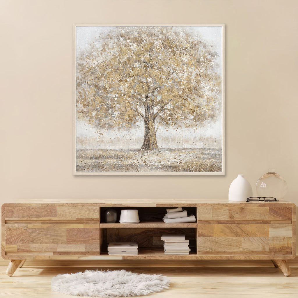 Golden Serenity Tree Canvas #L0559