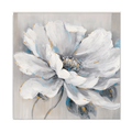 Icy Bloom Textured Floral Painting #M3701