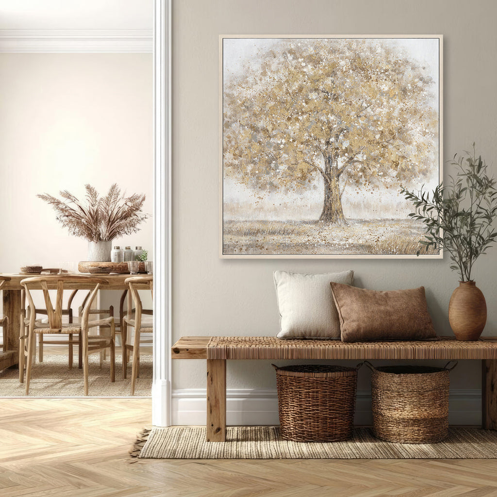 Golden Serenity Tree Canvas #L0559
