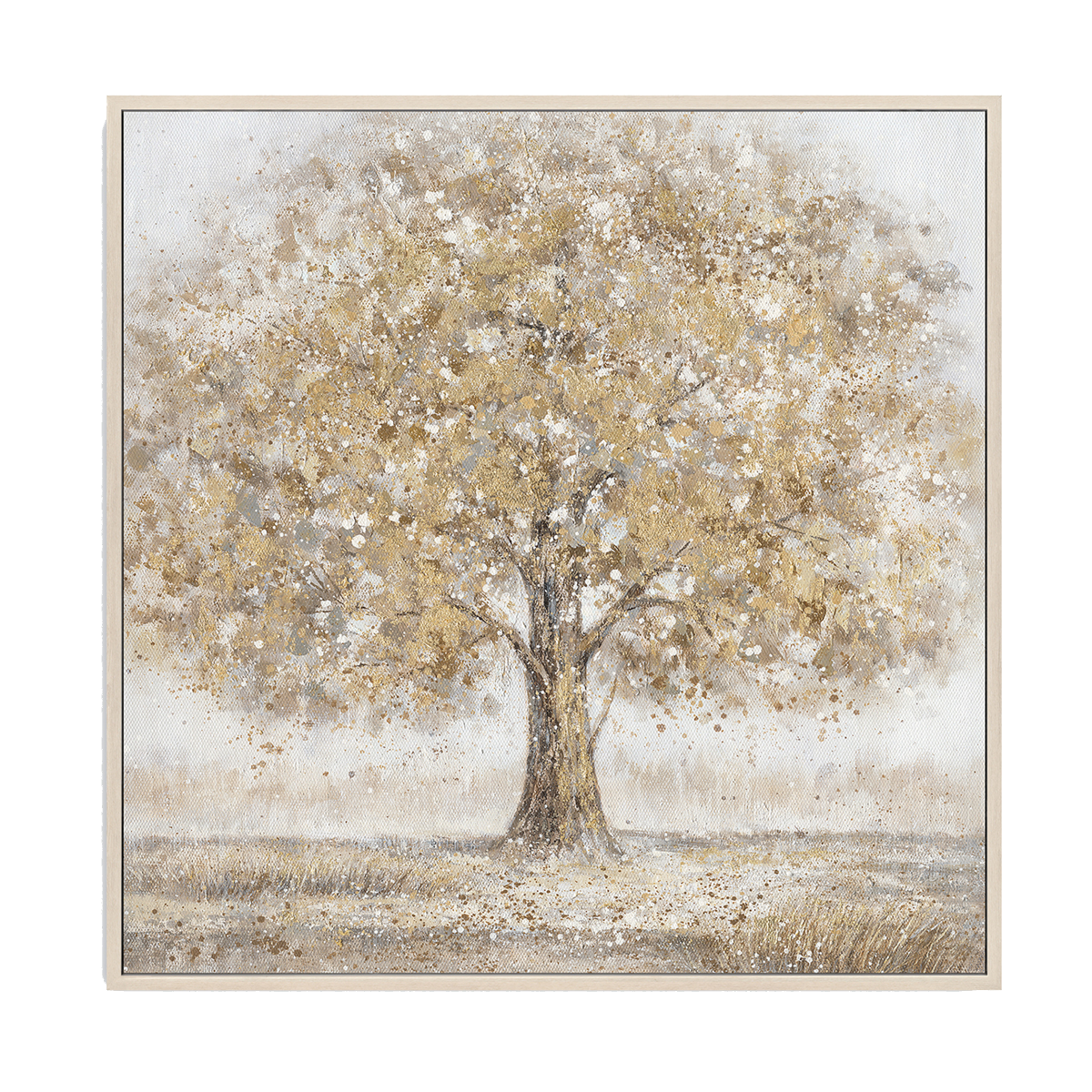 Golden Serenity Tree Canvas #L0559