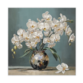 Graceful Orchids White Orchid Vase Painting #M2722