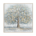Misty Glow Blue Gold Tree #L0560