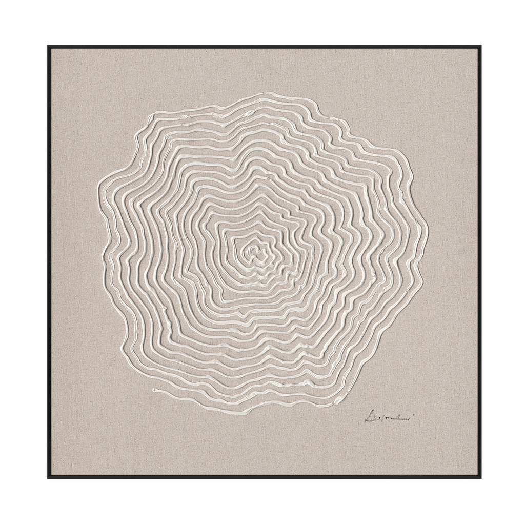 Heart of Rings Minimal Abstract Art #M5876