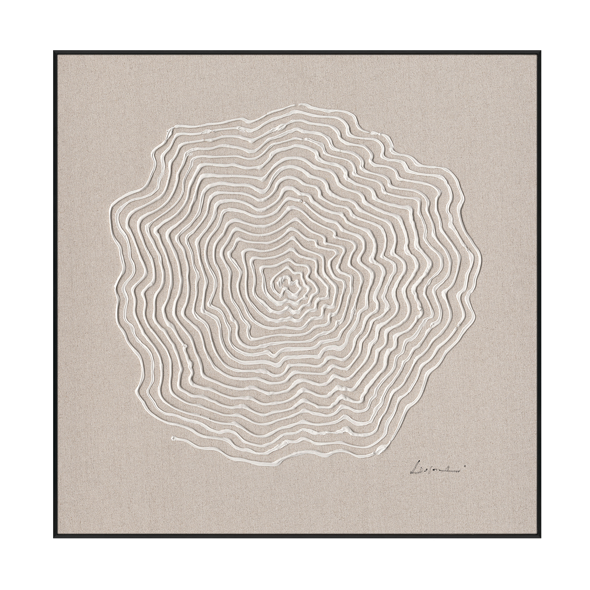 Heart of Rings Minimal Abstract Art #M5876