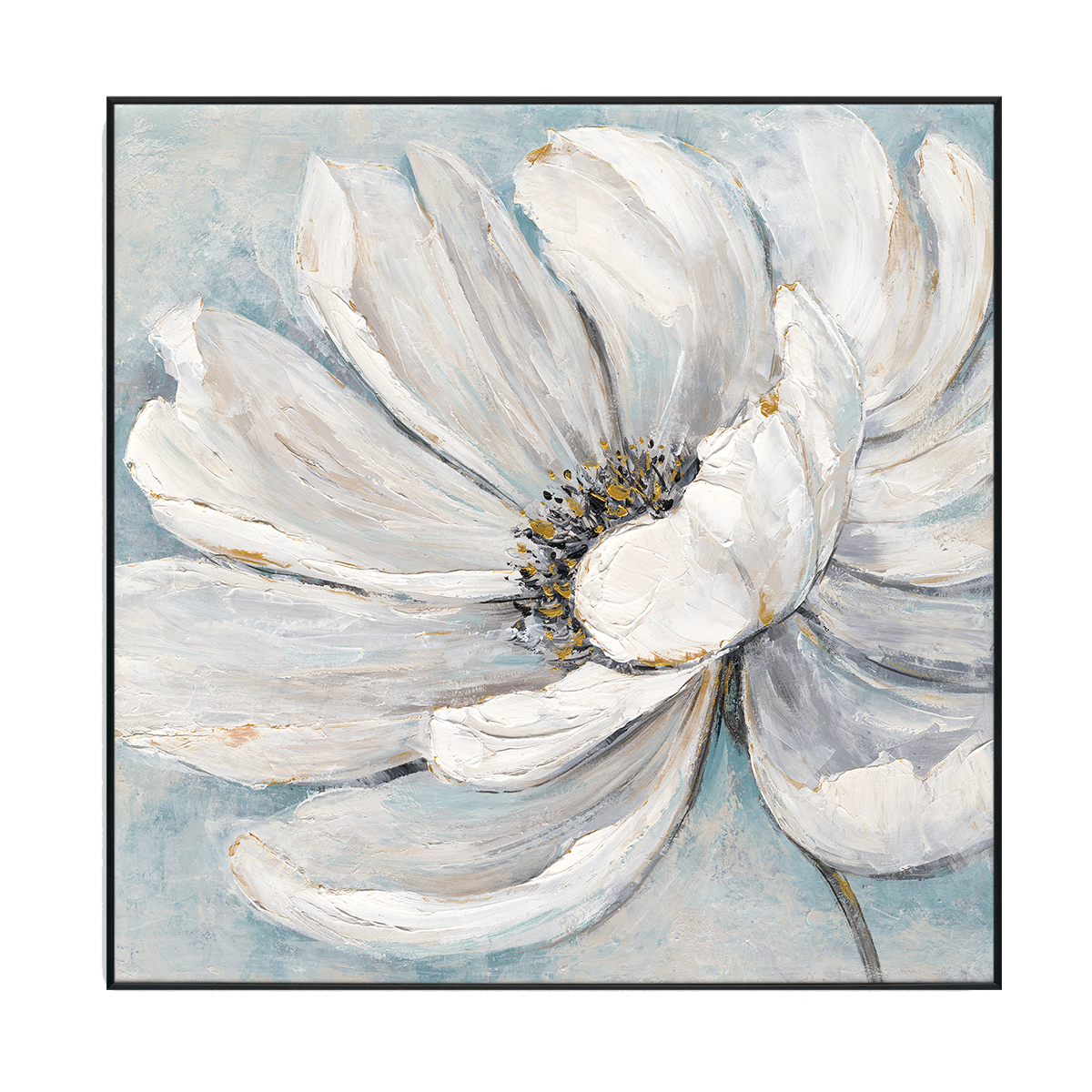 Blue Bloom 3D Textured Floral #M3760