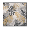 Golden Leaves Whisper Monochrome Botanical #M4731