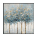 Azure Grove Gold Leaf Tree Painting #M3706