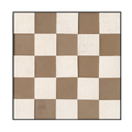 Beige Chessboard Textured Abstract #M2689