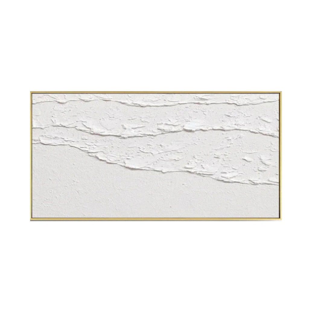 Minimalist White Texture Painting