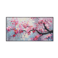 Pink Cherry Tree Textured Painting